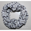 Spring voile Zigzag chevron viscose scarf fabric for women multi colors Ruana cachecol bufanda infinito stelo